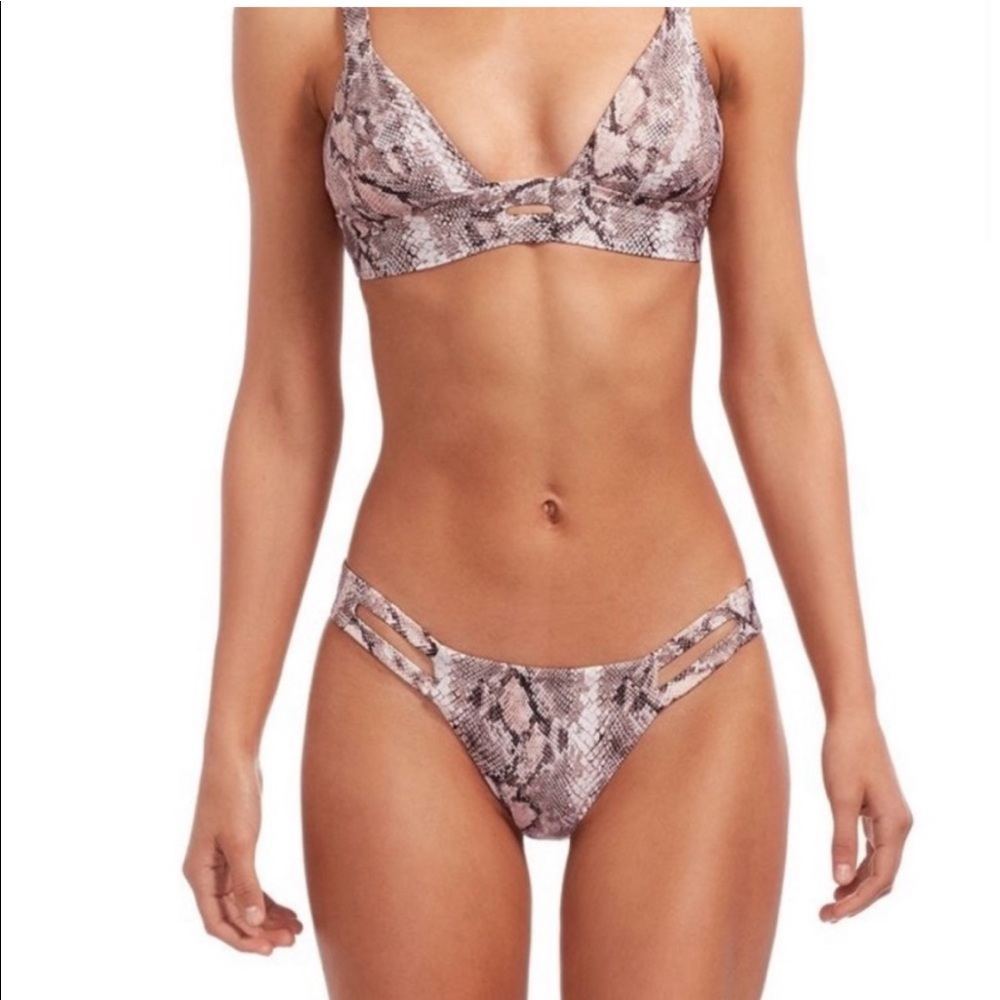 Vitamin A Pastel snakeskin bikini